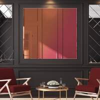 Dreptunghiulare moderne oglinda decorativa la comanda L169