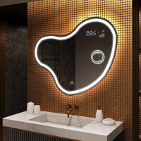 Oglinzi pentru baie cu LED în formă neregulată N222