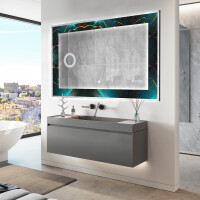 Decoratiune oglinda cu LED moderna - Spiraling vortex