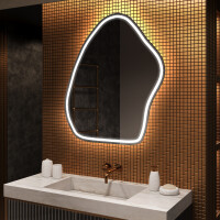 Oglinzi pentru baie cu LED în formă neregulată G222