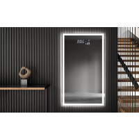 Vertikal spejl med LED-baglys LED01