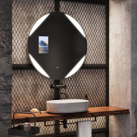 SMART Rund Spejl med lys LED L114 Samsung