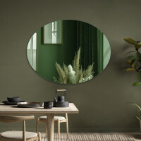Ovale moderne farvet spejl dekoration L178