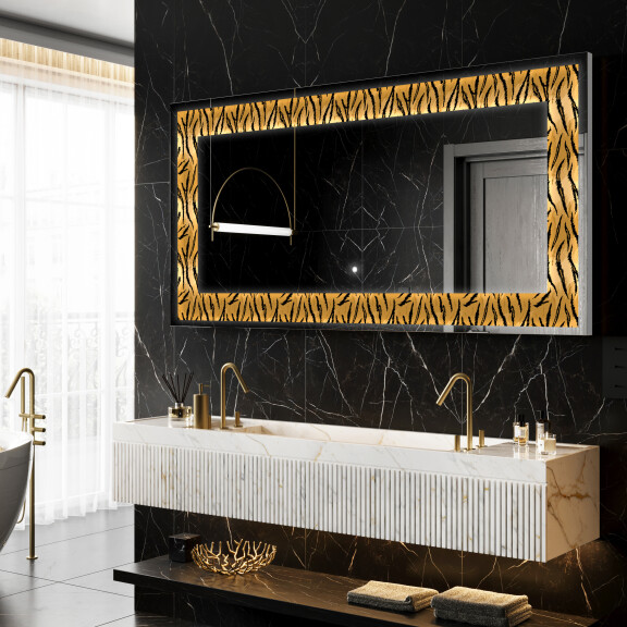 Dekorations spejl med LED - Midnight Mirage