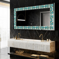 Dekorations spejl med LED - Floral Elevations