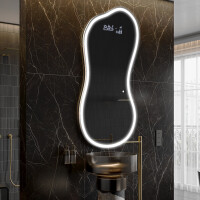 LED Badeværelses spejl med uregelmæssig form K222