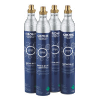 Zestaw startowy butli Grohe Blue CO2 425 g (4 sztuki). Oryginalne butle z gazem Grohe.
