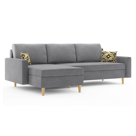 Ecksofa ETNA , Farbe - GRAU