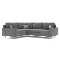 Ecksofa ETNA II , Seite - LINKS, Farbe - GRAU