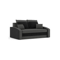 Sofa HEWLET , Farbe - GRAU + SCHWARZ