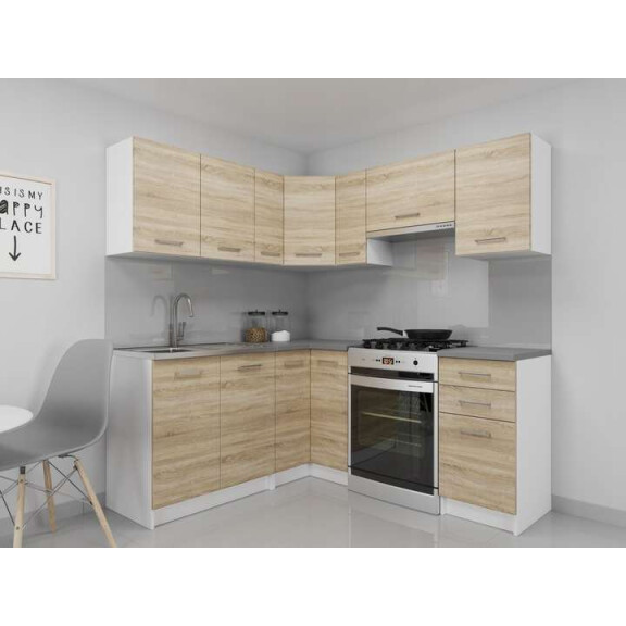 Zestaw mebli kuchennych 170x190 Nicea Sonoma