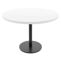 Stół kuchenny Biały z Metalową nogą fi 70cm