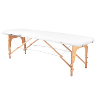 Stół składany do masażu wood komfort Activ Fizjo 2 segmentowe white