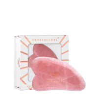 Crystallove Płytka Do Masażu Gua Sha Różowy Kwarc