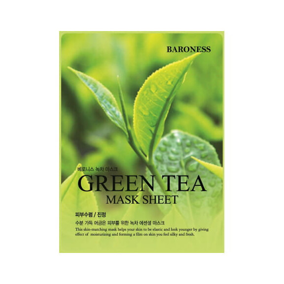 Baroness Green Tea Maska z Ekstraktem Zielonej Herbaty