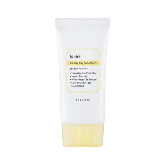 Klairs All-day Airy Sunscreen SPF50+PA++++ Krem Przeciwsłoneczny
