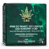 Krem do twarzy, szyi i dekoltu OLEJ KONOPNY Z CBD KołobrzeskieSPA 50ml
