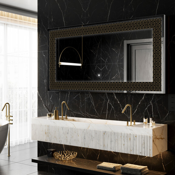 Dekorativ Spegel Med Belysning - Nordic Charm