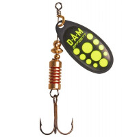 Błystka Dam Effzett Standard Spinner 2 Black Yellow