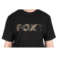 Koszulka Fox Black/Camo Logo T-Shirt XL
