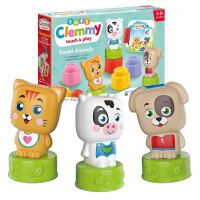 Clementoni Baby Soft Clemmy Słodkie Zwierzaki Klocki 6m+