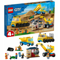 LEGO City Ciężarówki I Dźwig Z Kulą Wyburzeniową Zestaw 60391 235 El. 4+
