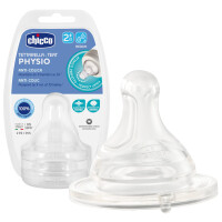 CHICCO SMOCZEK DO BUTELKI PERFECT5 PHYSIO 2m+ 2szt