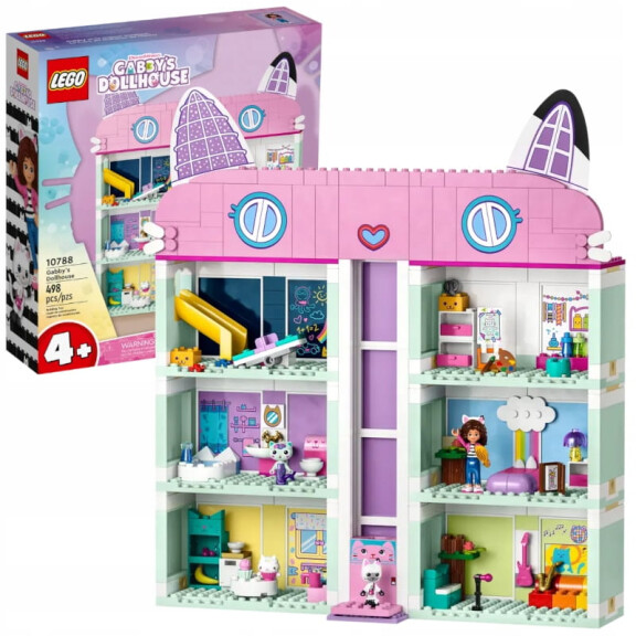 LEGO Gabby Dollhouse Koci Domek Gabi Dom 10788 498 el. 4+