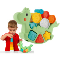 CHICCO ECO+ DINO 2w1 SORTER WIEŻA +12m