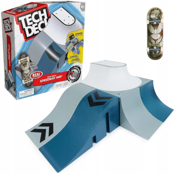 SPIN MASTER TECH DECK FINGERBOARD ZESTAW SPEEDWAY HOP Z RAMPĄ 6+