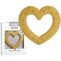 BIBS BABY BITIE GRYZAK SERCE MUSTARD BEZ BPA +3m
