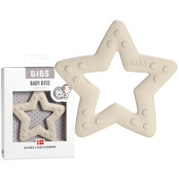 BIBS BABY BITIE GRYZAK GWIAZDKA IVORY BEZ BPA +3m