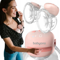 BABYONO PODWÓJNY ELEKTRYCZNY LAKTATOR MUSZLOWY TWINNY BEZ UŻYCIA RĄK 1002
