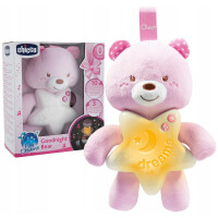 OUTLET CHICCO MIŚ NA DOBRANOC PLUSZOWY LAMPKA + KOŁYSANKI OUTLET SUPER CENA