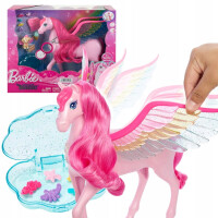 BARBIE A TOUCH OF MAGIC PEGAZ KONIK SKRZYDŁA ŚWIATŁA DŹWIĘK I AKCESORIA 3+