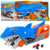 MATTEL HOT WHEELS CITY WYRZUTNIA REKIN SHARK LAUNCHER ZESTAW +AUTKO 4+