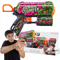 ZURU X-SHOT SKINS WYRZUTNIA FLUX ZOMBIE STOMPER PISTOLET + 8 NABOJÓW 8+