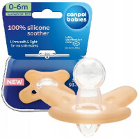 CANPOL BABIES SILIKONOWY SMOCZEK USPOKAJAJĄCY 100% SILIKON SYMETRYCZNY 0-6m