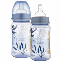 CANPOL BABIES BUTELKA ANTYKOLKOWA SZEROKA BEZ BPA 240ml EASY START +0m