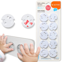 BABYONO ZABEZPIECZENIA DO GNIAZDEK ELEKTRYCZNYCH ZAŚLEPKI ROTACYJNE 10 SZT.