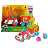 TOMY POJAZD JEEP Z DINO Z PRZYCZEPĄ JURASSIC PARK
