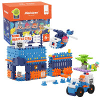 Marioinex Klocki Mini Waffle City Posterunek Policji 280 Elementów