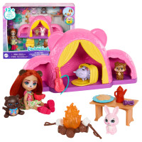 Enchantimals Wycieczka Pod Namiot Zestaw Z Lalką Miś + Akcesoria