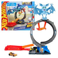 Hot Wheels City Pętla Nietoperza Tor Samochodowy Zestaw Kaskaderski