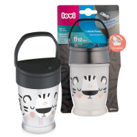 LOVI KUBEK ZE SŁOMKĄ SALT&PEPPER 250ml 12m+