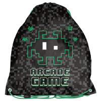 PASO Worek Na Buty Sportowy Gimnastyczny Arcade Game Czarno-Zielony