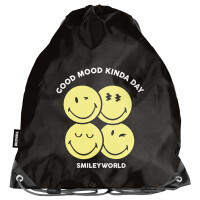PASO Worek Na Buty Sportowy Gimnastyczny Smiley World Czarny