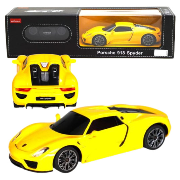 Rastar Porsche 918 Spyder Pojazd Zdalnie Sterowany RC Samochód Auto + Pilot
