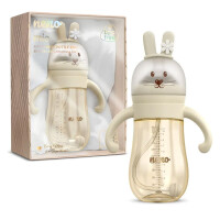 Neno Mio Cream Butelka Do Picia I Karmienia 3w1 Ze Smoczkiem Antykolkowym 6m+ 300 ml