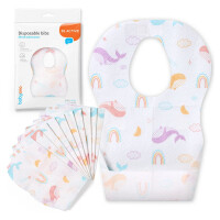 Babyono Be Active Śliniaki Jednorazowe Zestaw 10 szt.